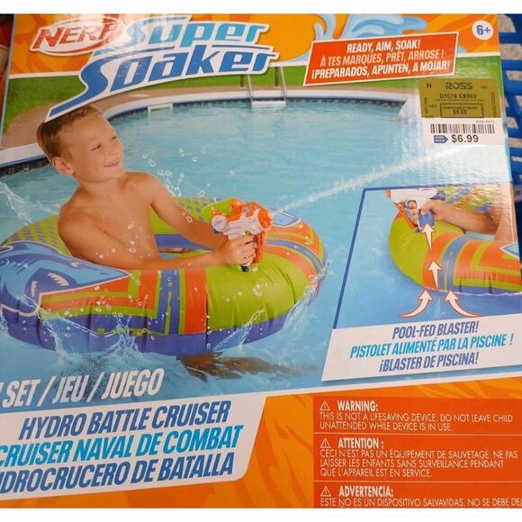 NERF Super Soaker Pool Blaster Cruiser Summer Water Game Play Kid Party Boy Girl - Picture 7 of 8